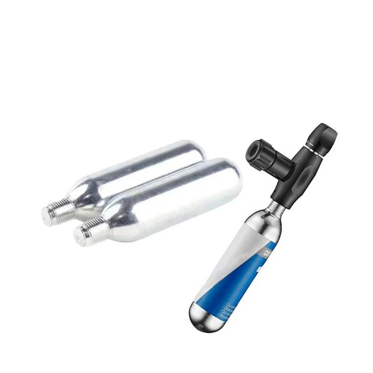 16g Threaded CO2 Cartridge For Bicycles, Rechargeable 16g CO2 Cylinder